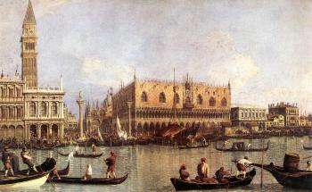 卡納萊托 Palazzo Ducale and the Piazza di San Marco